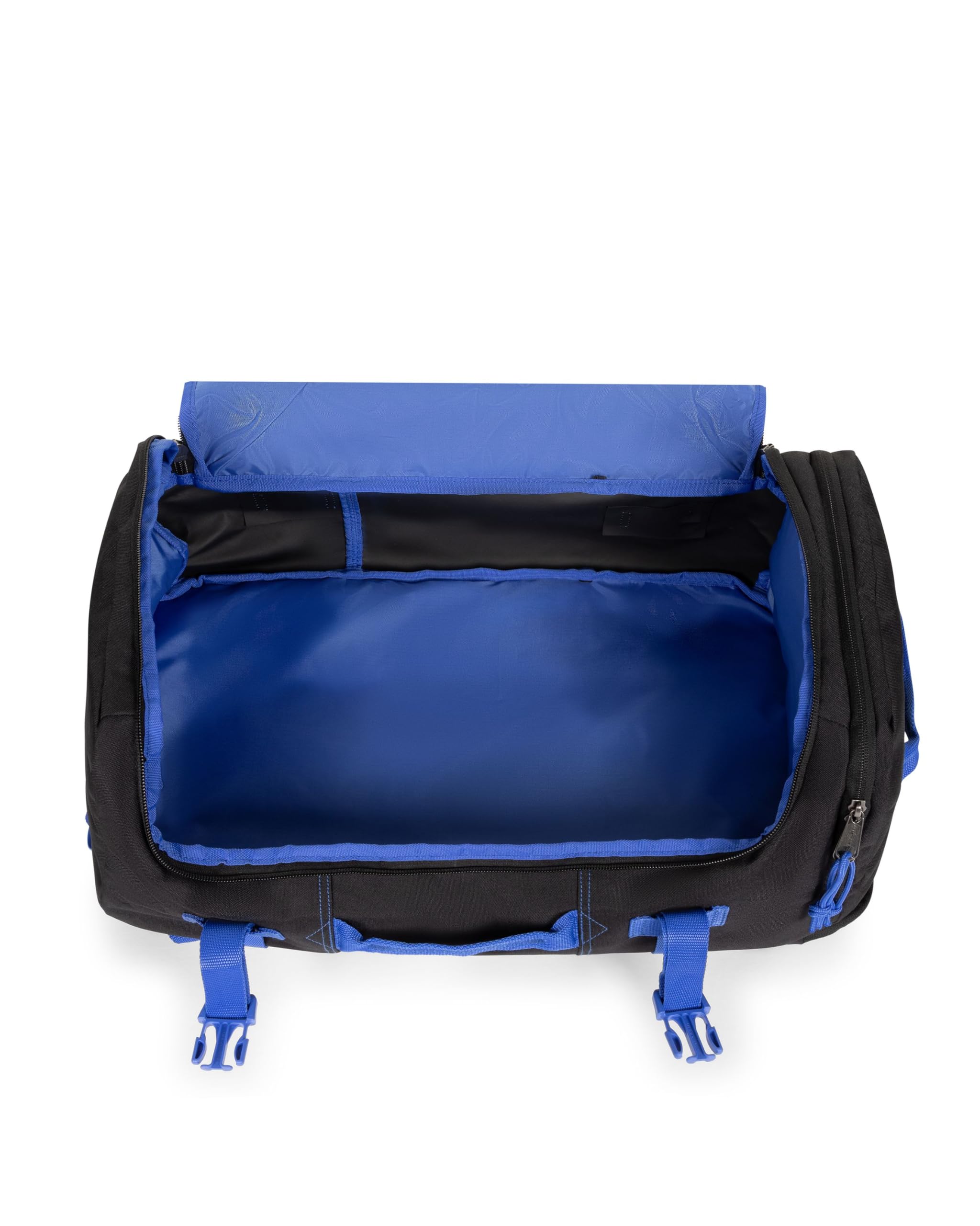 eastpak-carry-pack-borsone-da-viaggio-45-l-laptop-17-contrast-nero-blu image 2