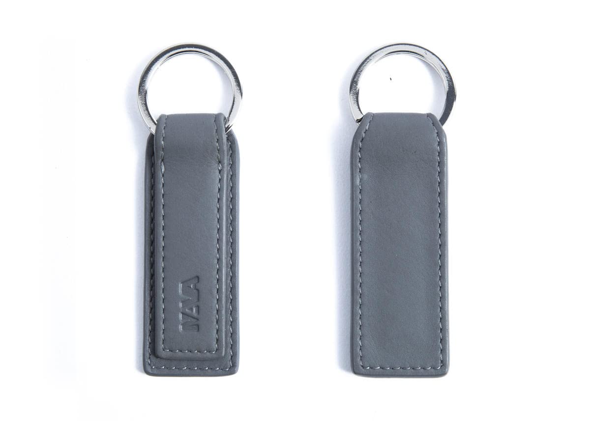 nava-design-smooth-portachiavi-piatto-pelle-grigio image 1