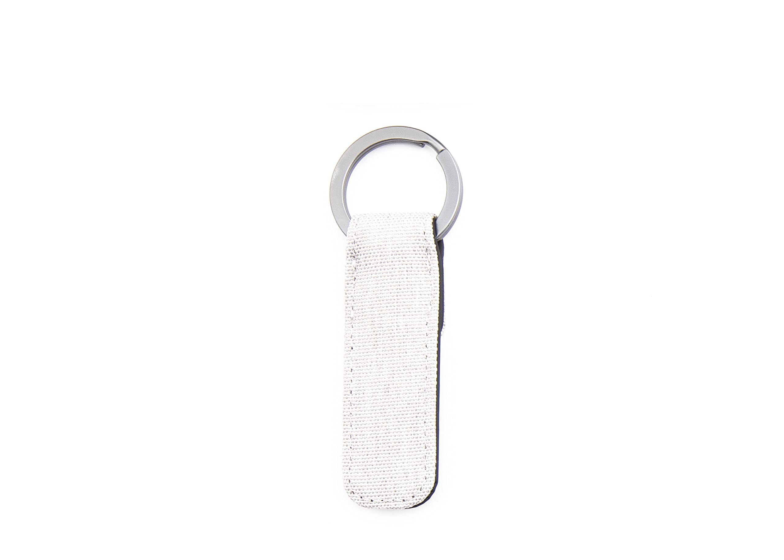 nava-design-twin-portachiavi-piatto-in-tessuto-melange-bianco-10x3-cm image 2