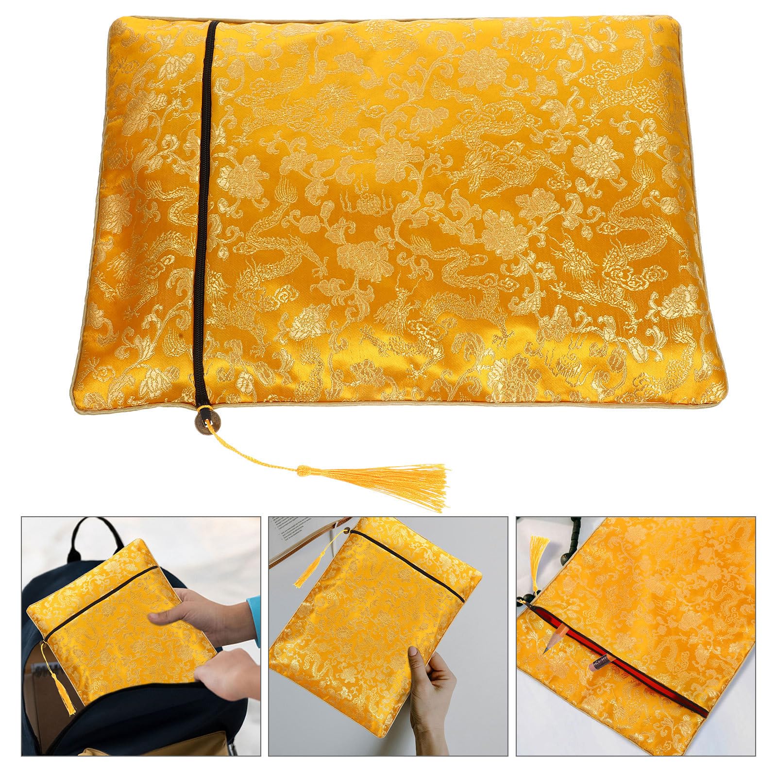 mitama-junior-astuccio-con-zip-giallo-pencil-case-multifunzione-per-scuola-e-not image 5