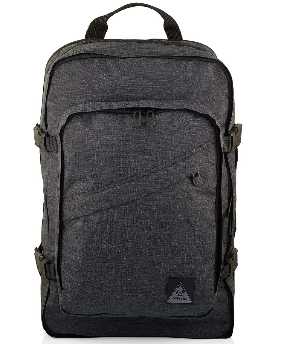 invicta-h-24-2tone-zaino-nero-19-5-lt-con-porta-laptop-15-6-e-nastro-trolley image 1