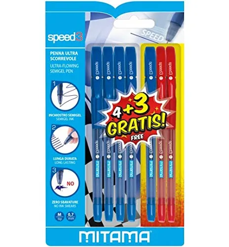 mitama-blister-7-penne-speed3-blu-e-rosso-4-3 image 1