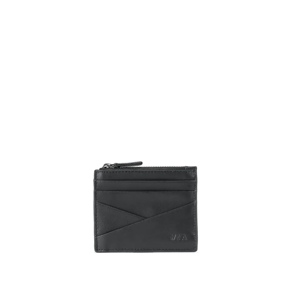 nava-design-metric-portafoglio-pelle-compatto-6-carte-con-zip-e-rfid image 1
