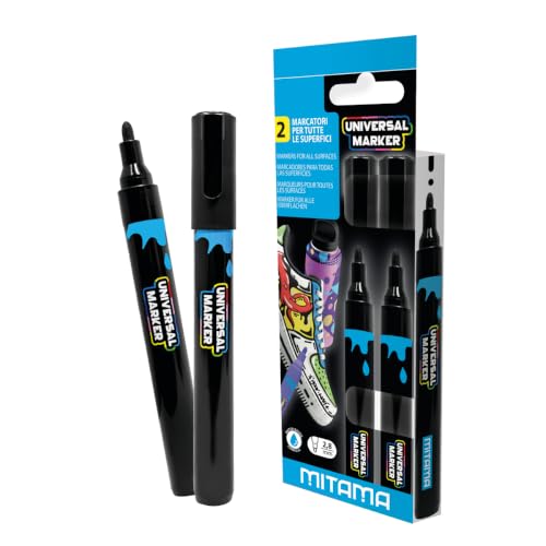 mitama-universal-marker-pennarelli-acrilici-neri-2-8-mm-2-pezzi image 2
