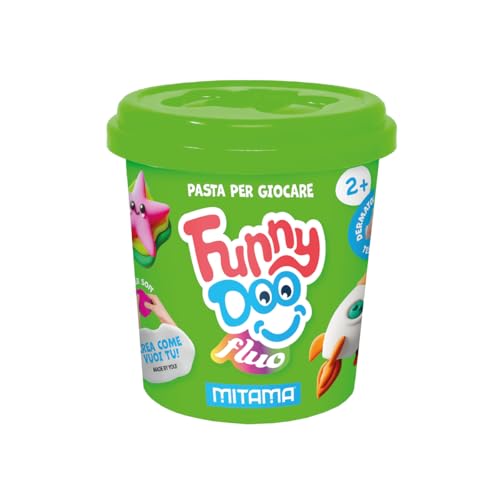mitama-funny-doo-tris-3-barattolini-pasta-modellare-fluo-arancio-rosa-verde image 8