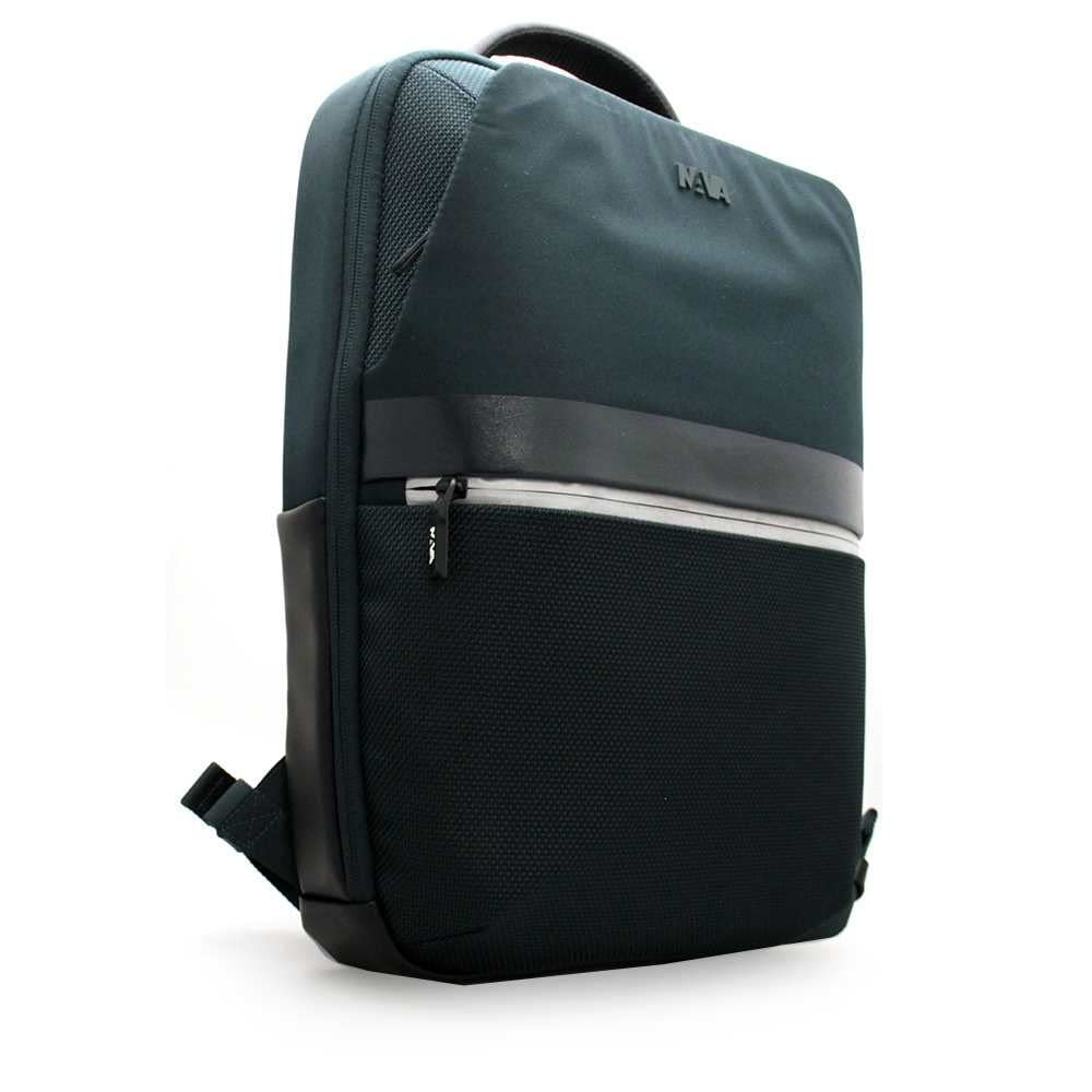 nava-design-aero-zaino-organizzato-due-scomparti-rfid-verde-scuro-43-x-29-x-11-c image 2