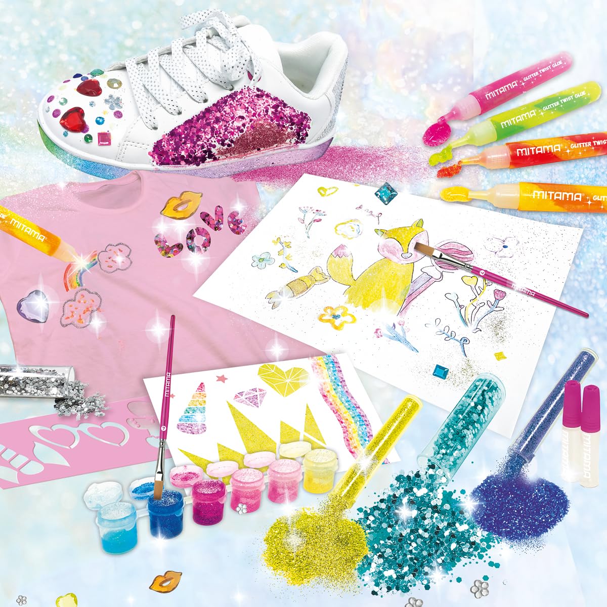 mitama-creangolo-maxi-glitter-station-kit-creativo-100-pezzi image 4