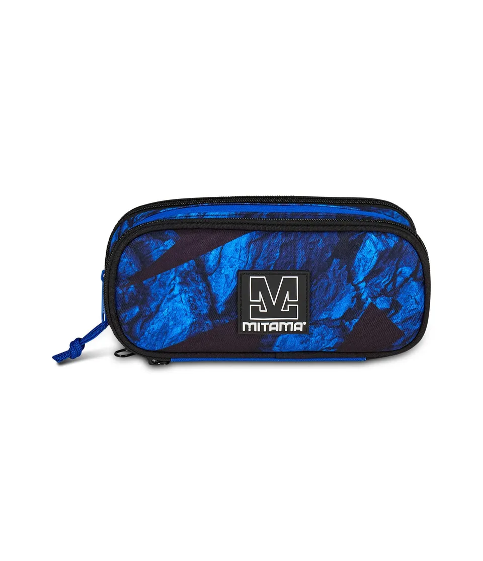 mitama-astuccio-zipack-blu-portapenne-triplo-scomparto-completo image 1
