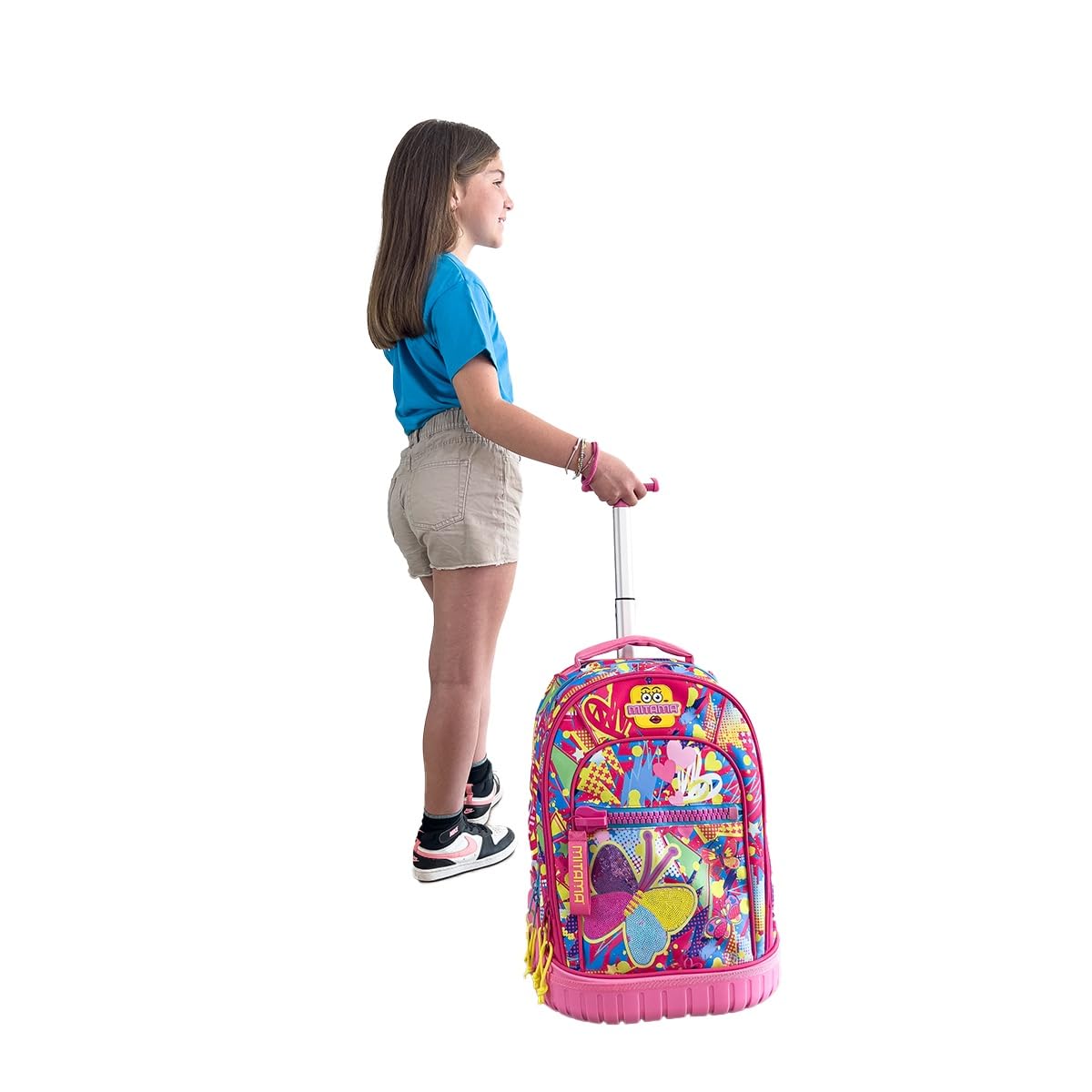 mitama-run-butterfly-trolley-scuola-rosa-doppio-scomparto image 3