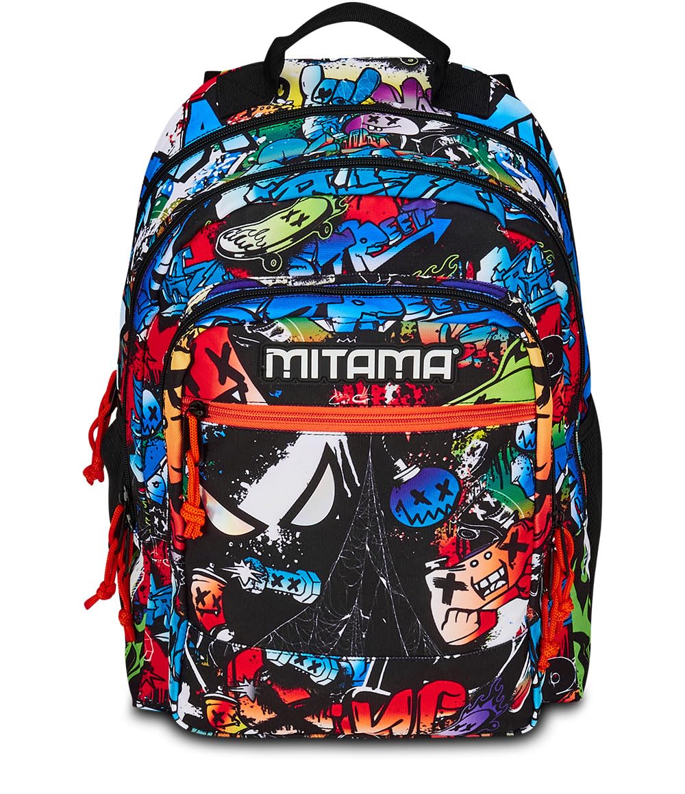 mitama-spider-king-zaino-triplo-scomparto-multicolore-bambino-ragazzo image 2