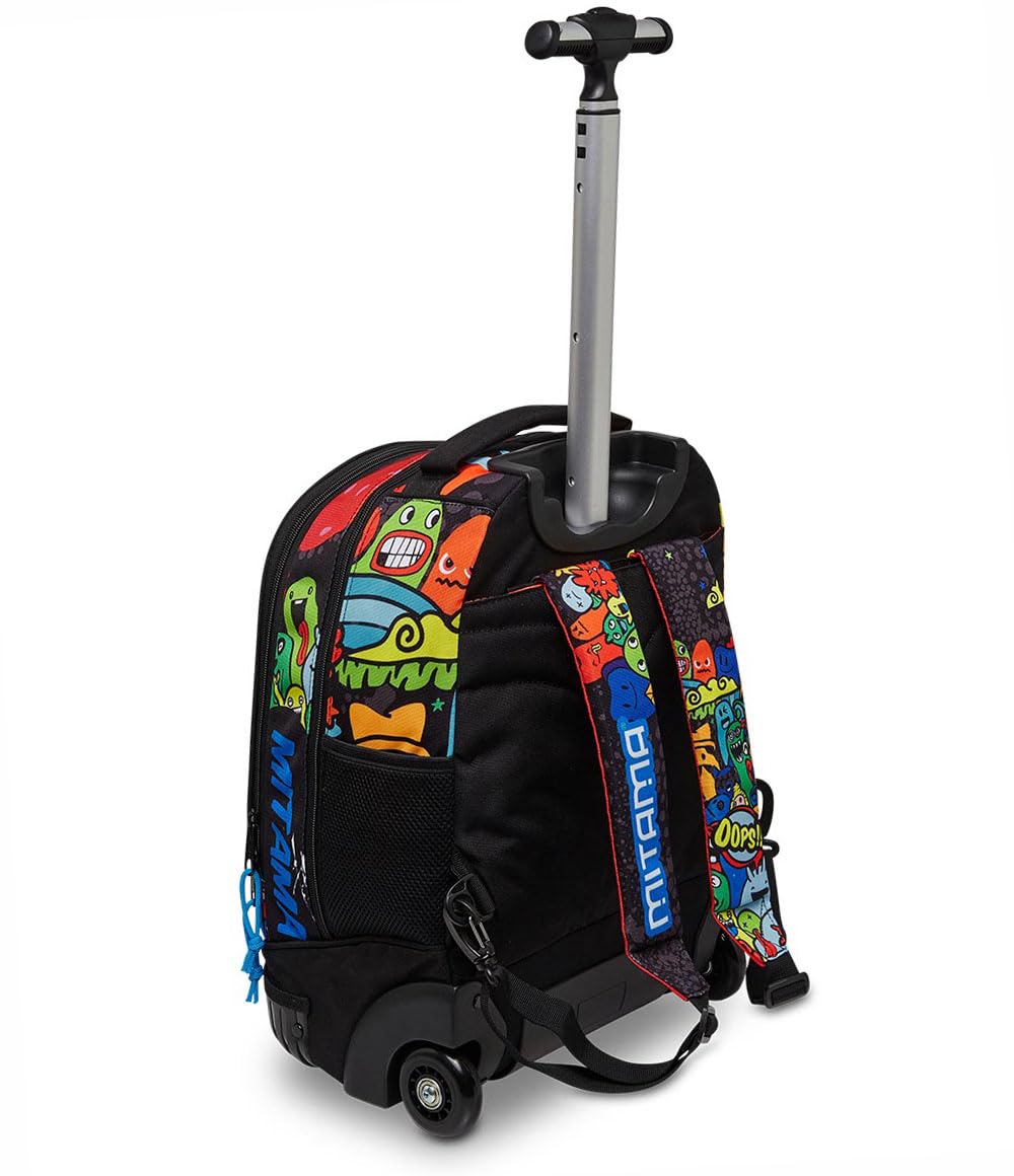 mitama-run-creatures-trolley-scuola-multicolore-doppio-scomparto-impermeabile image 5