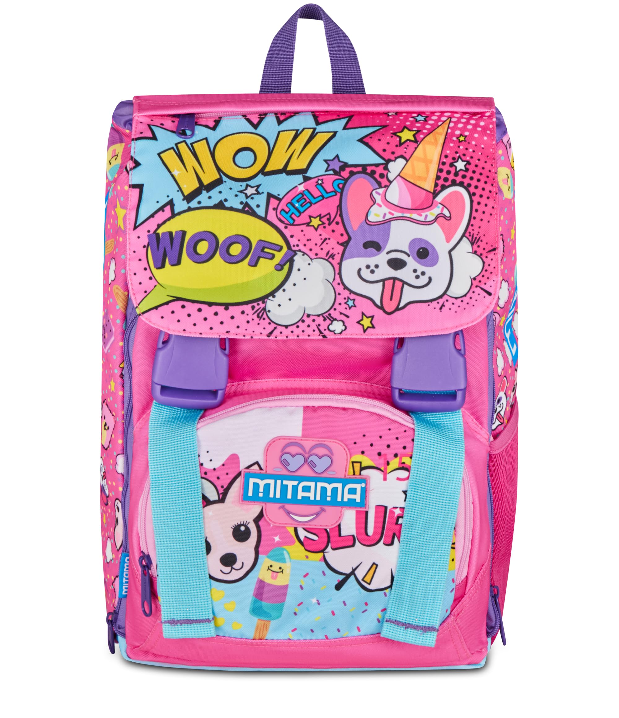 mitama-4zip-puppyslurp-zaino-scuola-elementare-estensibile-21-28l-fuchsia image 1