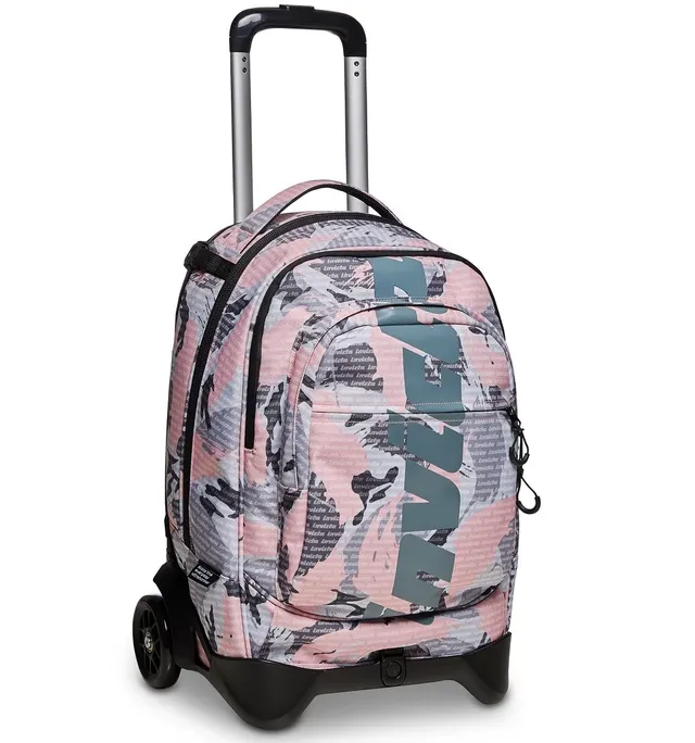 invicta-trolley-new-plug-logo-fantasy-rosa-sganciabile-37l-cross-over-system image 1