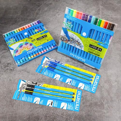 mitama-penna-liner-04-extra-fine-0-4-mm-confezione-da-3-blu image 4