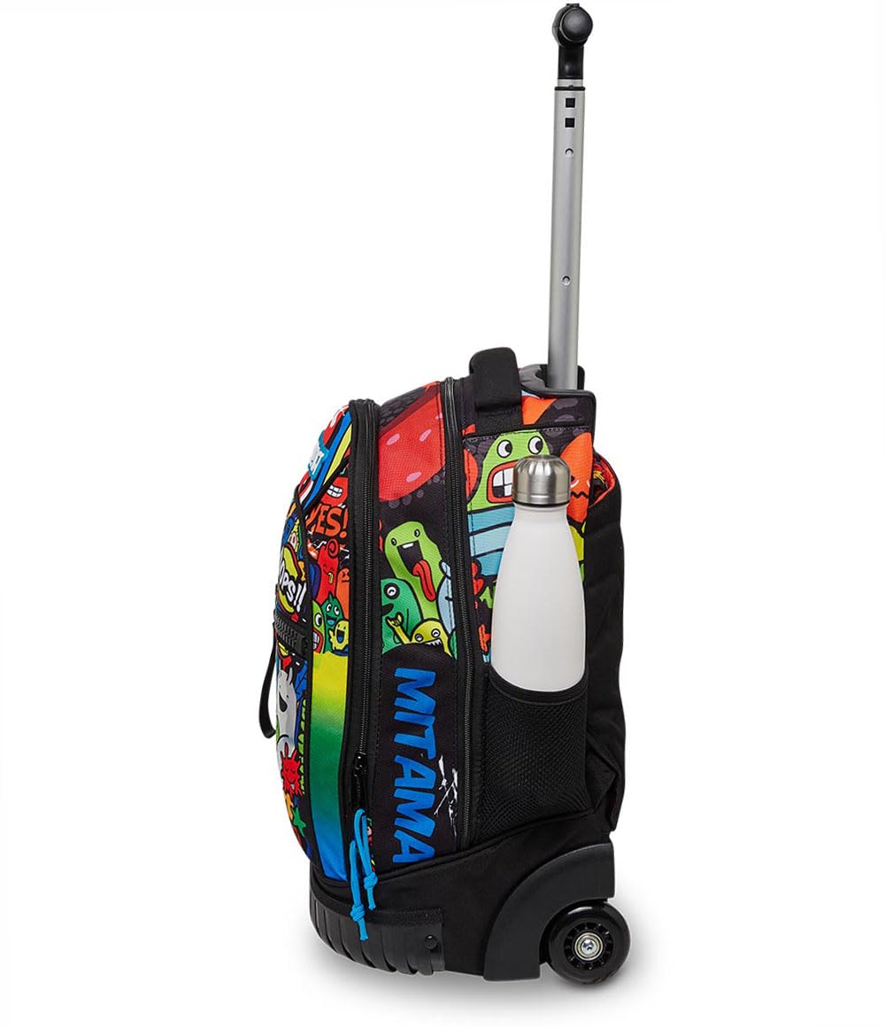 mitama-run-creatures-trolley-scuola-multicolore-doppio-scomparto-impermeabile image 7