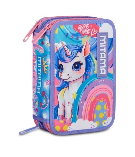 mitama-astuccio-scuola-3-scomparti-triplo-rainbow-dream-completo-47-pz image 8