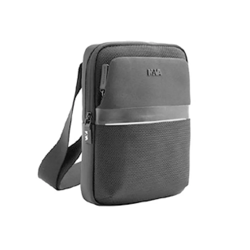 nava-design-aero-borsa-a-tracolla-due-scomparti-grigia-25-x-19-x-7-cm image 1