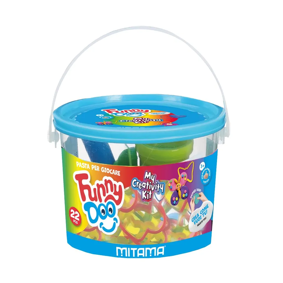 mitama-my-creativity-kit-funny-doo-barattolo-pasta-modellare-22-pezzi image 1