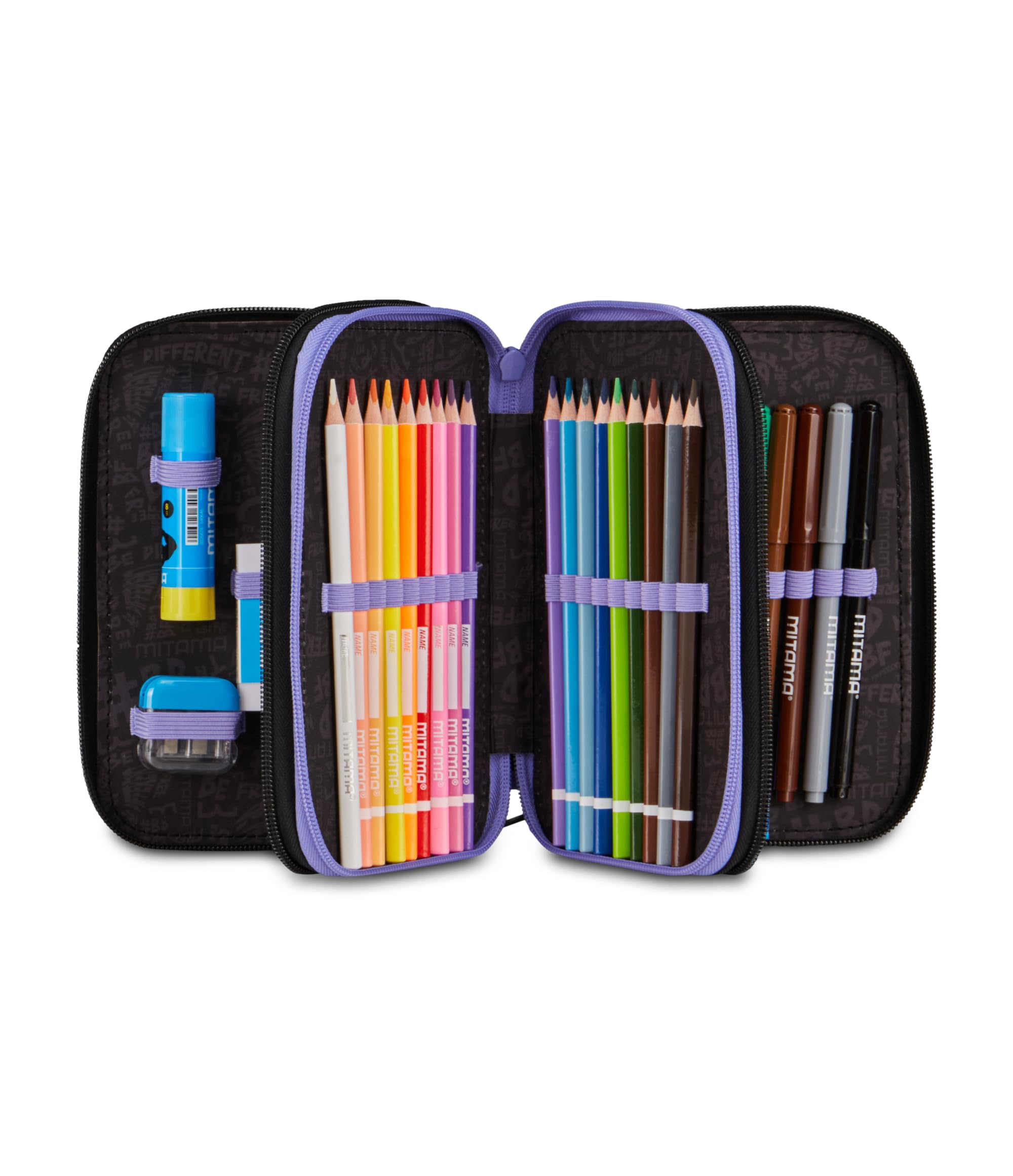 mitama-astuccio-triplo-trendyflowers-con-spinny-pen-47-pezzi image 2