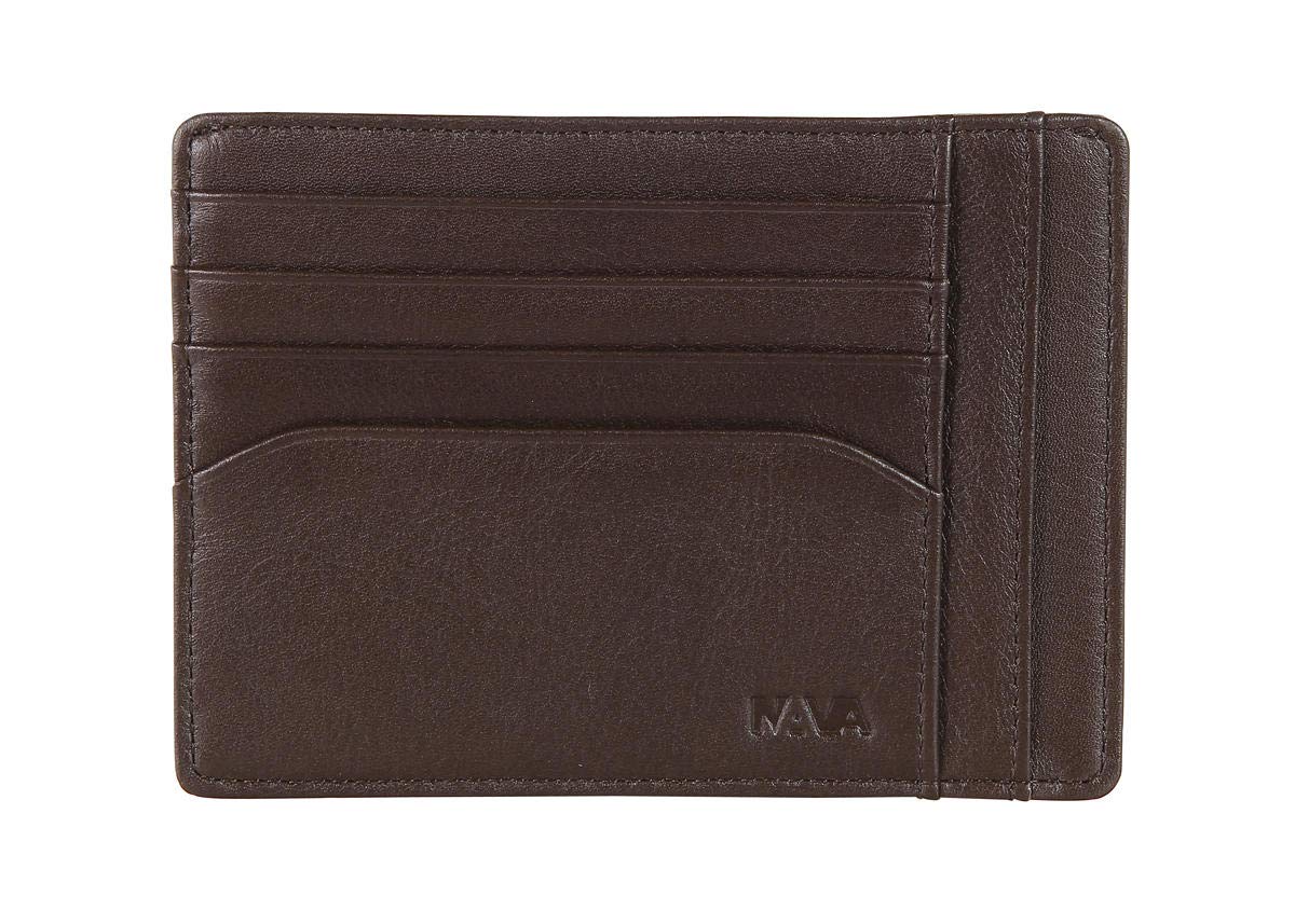 nava-design-smooth-portafoglio-in-pelle-marrone-8-carte-9x13-cm image 1