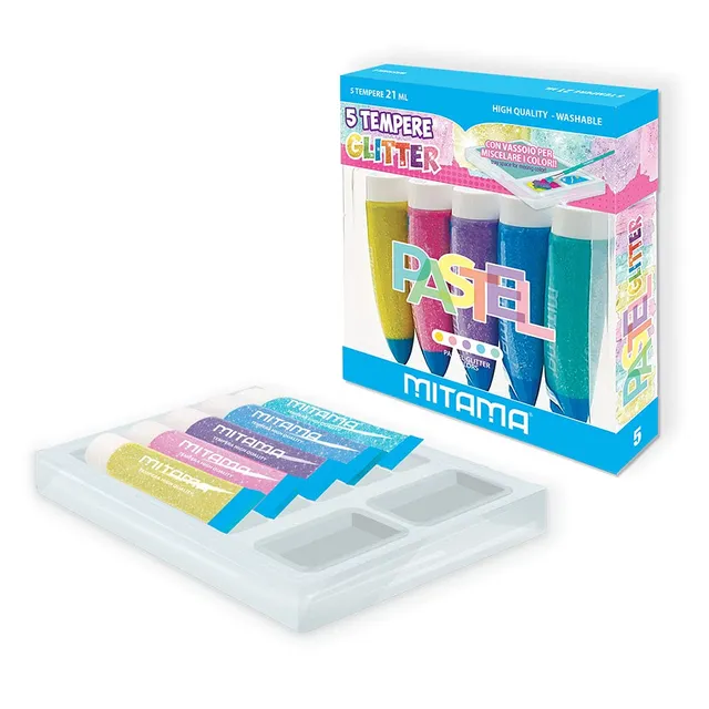 mitama-tempere-glitter-5-colori-lavabile-21-ml image 1