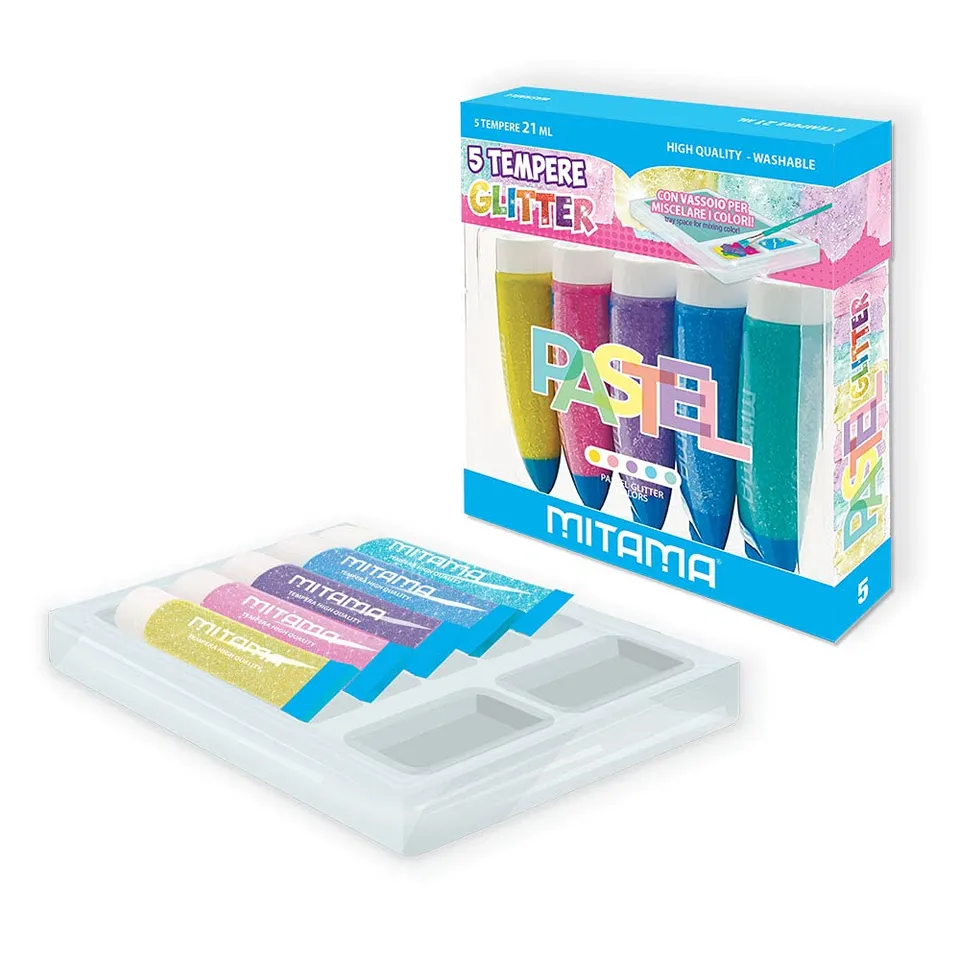 mitama-tempere-glitter-5-colori-lavabile-21-ml image 1