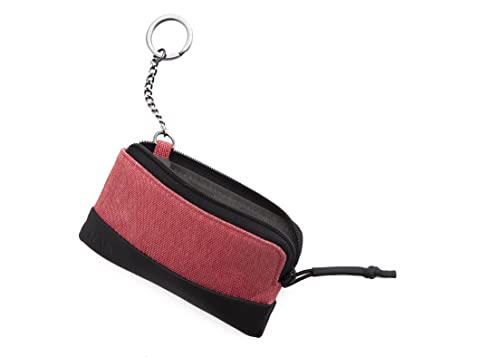 nava-design-twin-astuccio-portachiavi-con-zip-e-catena-rosso-corallo-7-x-12-x-1- image 8