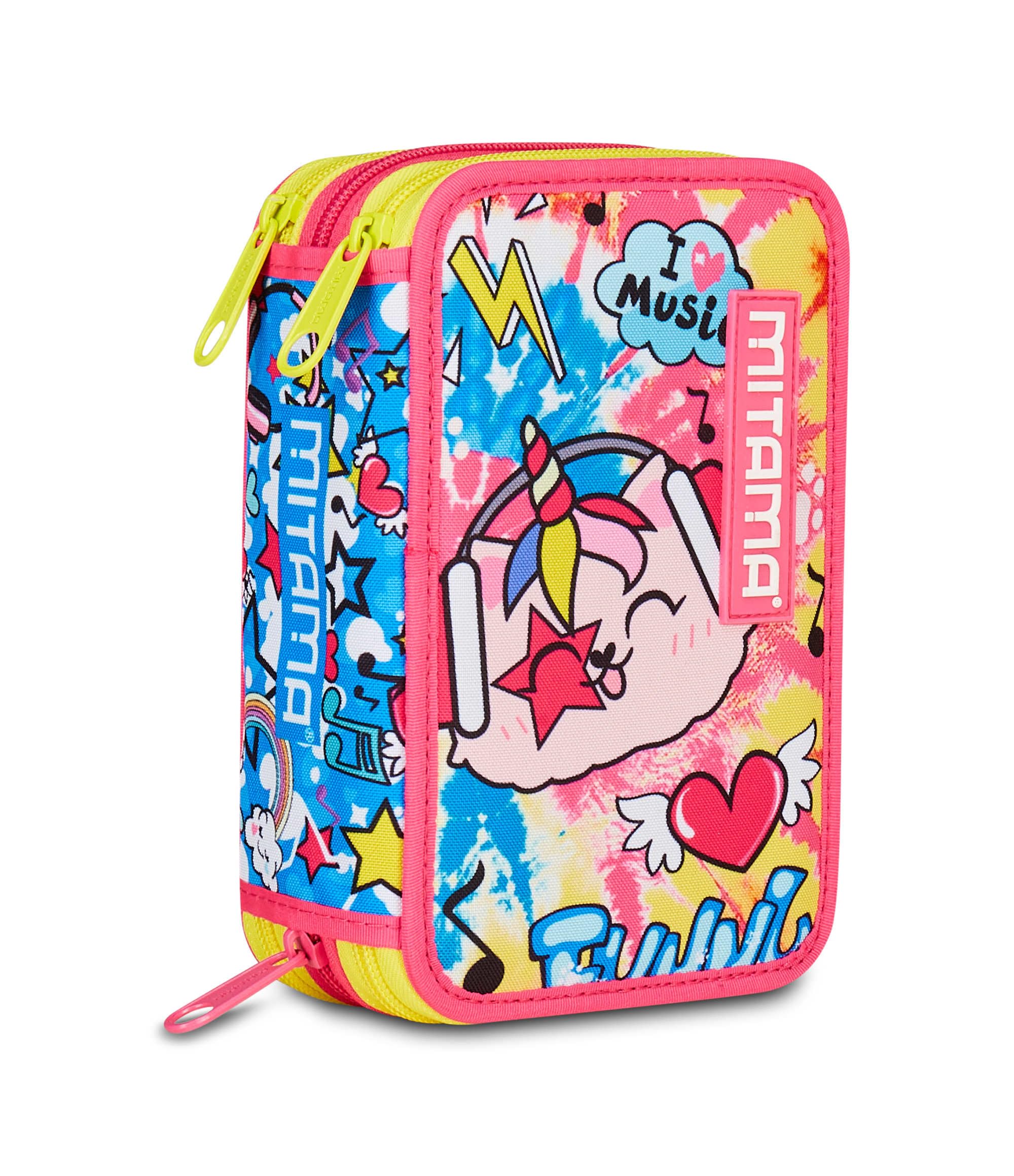 mitama-triplo-catrock-astuccio-scuola-3-scomparti-da-47-pz-completo image 2