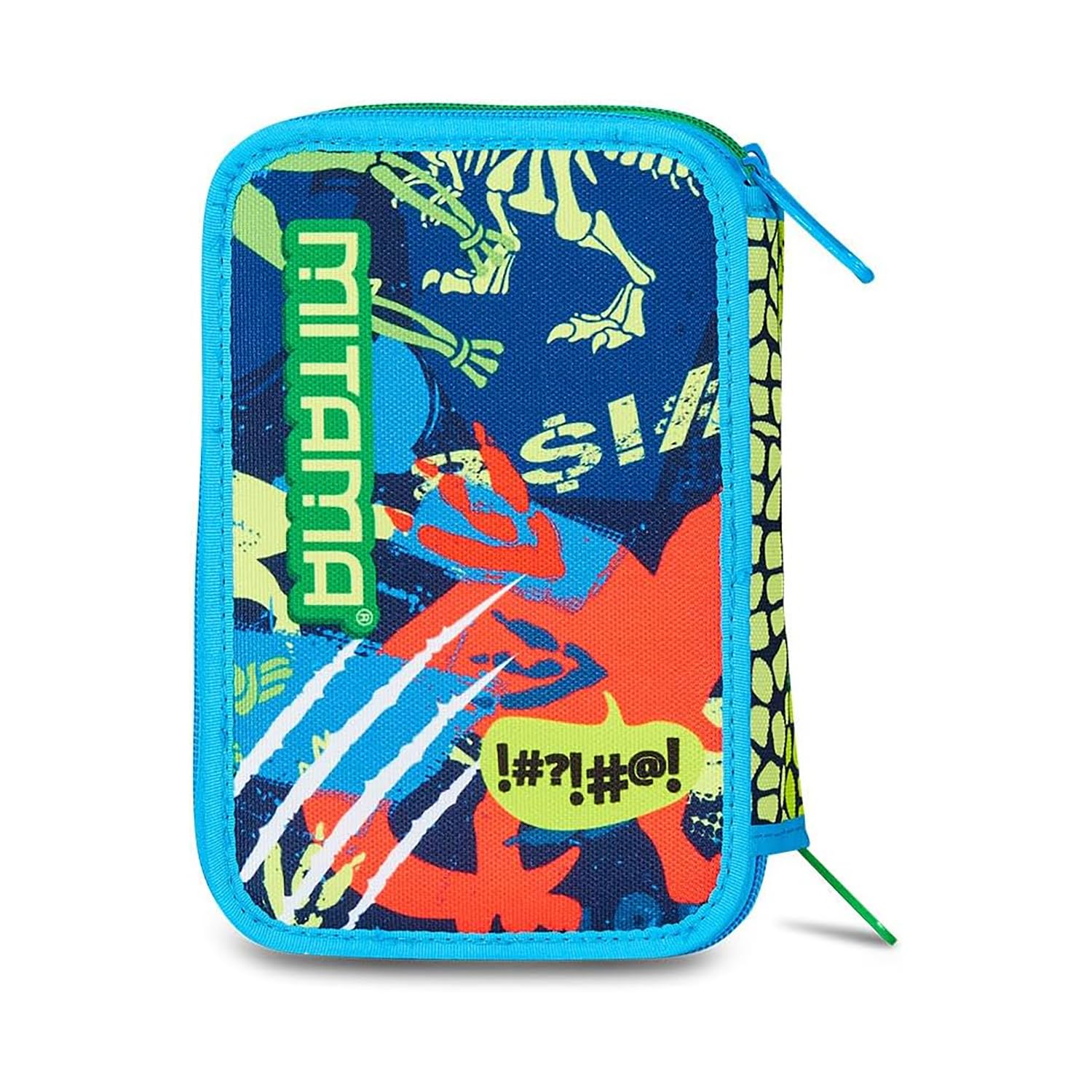 mitama-fluo-rex-astuccio-scuola-3-scomparti-47-pz-dinosauro-completo image 7