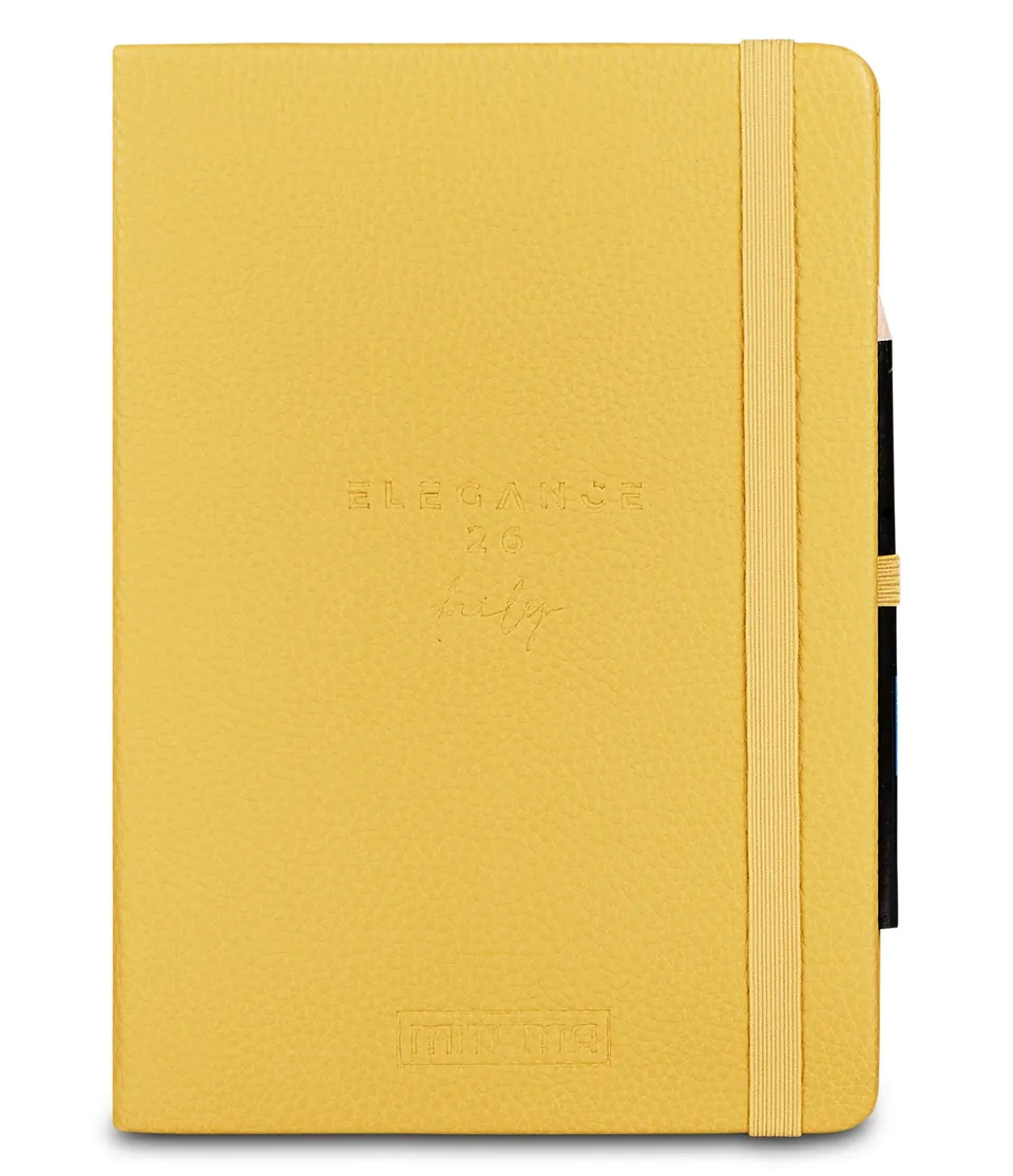 mitama-agenda-giornaliera-2026-elegance-eco-pelle-beige-15x21-cm image 1
