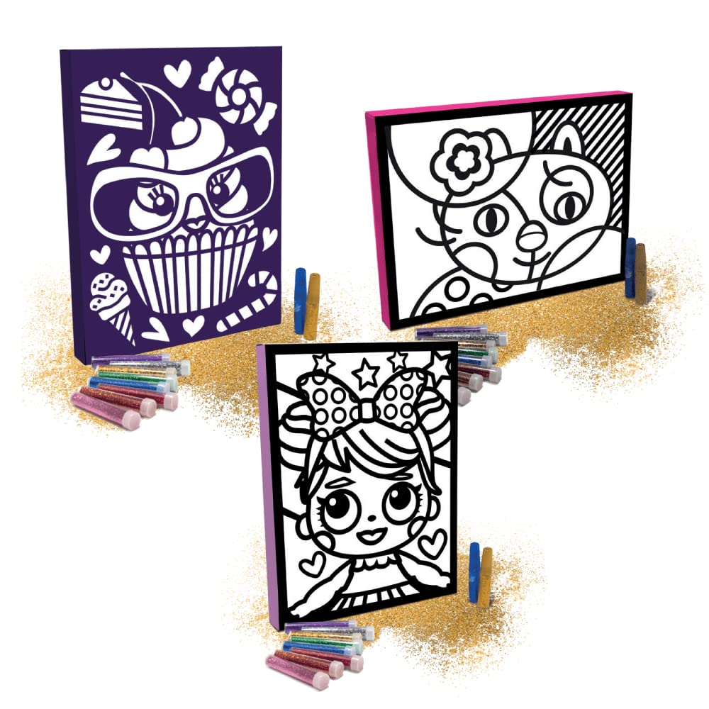 mitama-creangolo-glitter-artist-11-pz-quadretto-adesivo-bambolina image 3
