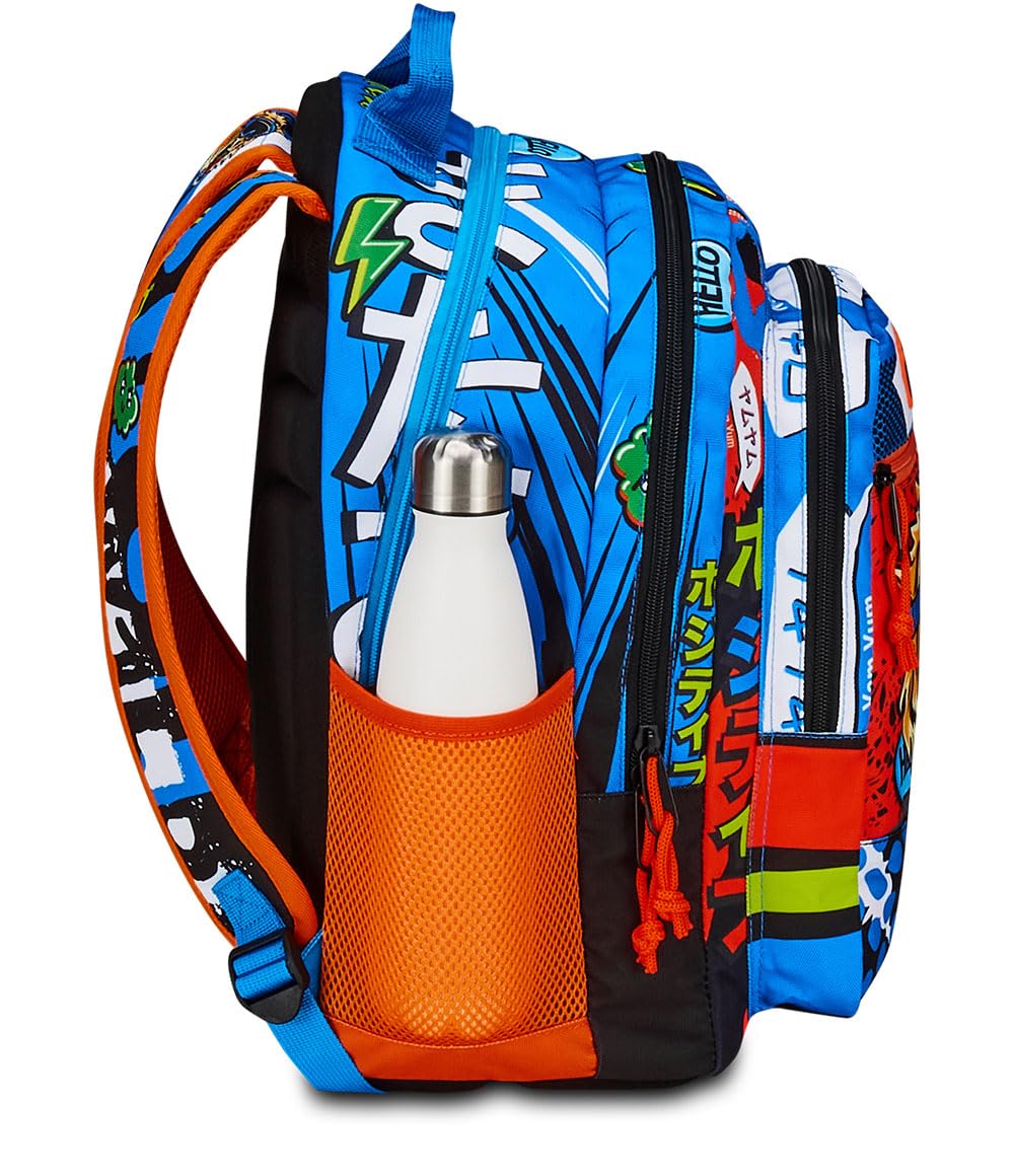 mitama-tiger-wild-zaino-scuola-triplo-scomparto-blu-e-nero image 6