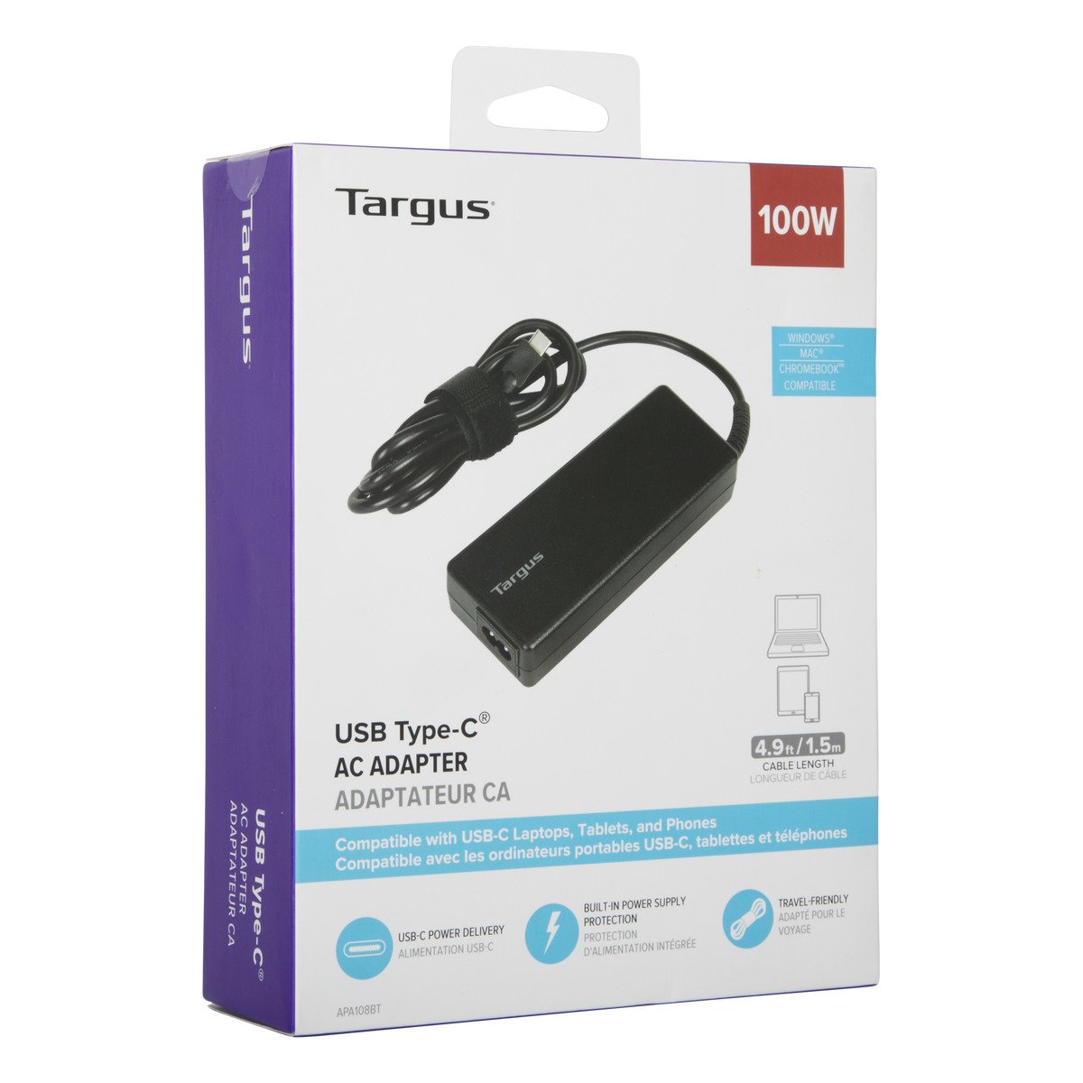 targus-caricabatterie-usb-type-c-100w-nero image 8