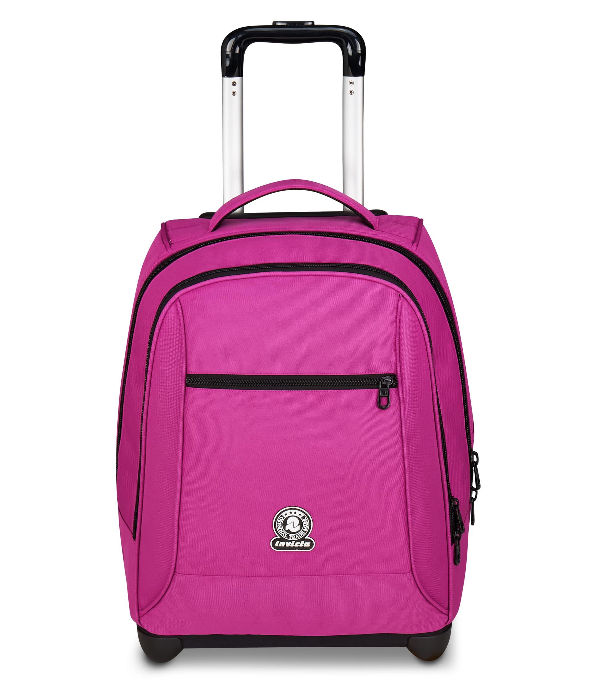 invicta-trolley-scuola-new-benin-solid-fucsia-2-in-1-trolley-e-zaino-36-l image 2
