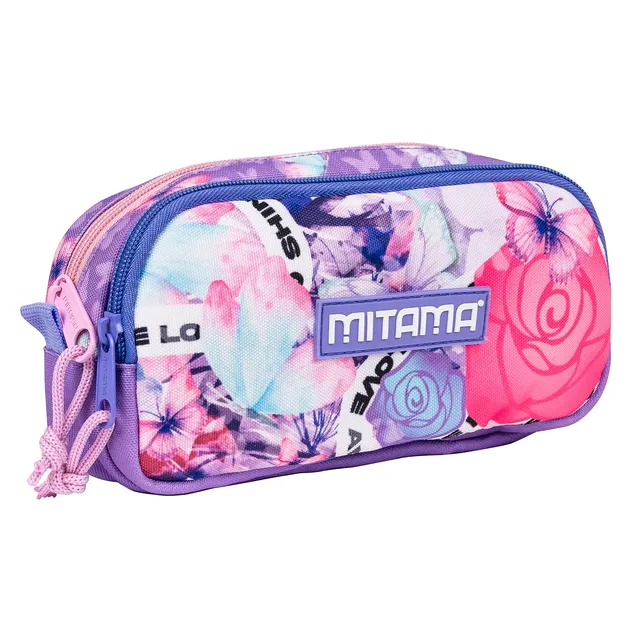 mitama-junior-love-shine-portapenne-scuola-2-zip-viola-da-riempire image 1