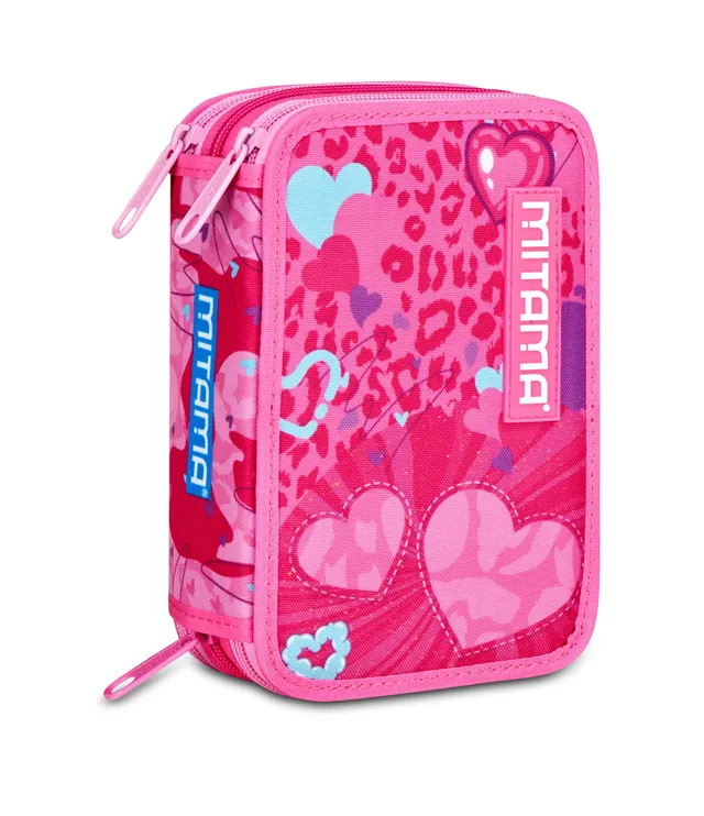mitama-astuccio-scuola-3-scomparti-triplo-furrypink-47-pz-completo image 1