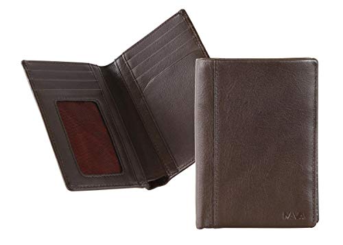 nava-design-smooth-portafoglio-uomo-verticale-in-pelle-marrone-13x9-cm-7-carte image 2