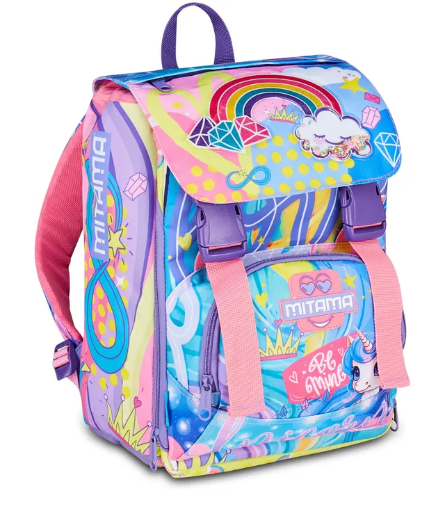 mitama-zaino-estensibile-4-zip-rainbow-dream-lilla-scuola-elementare image 1