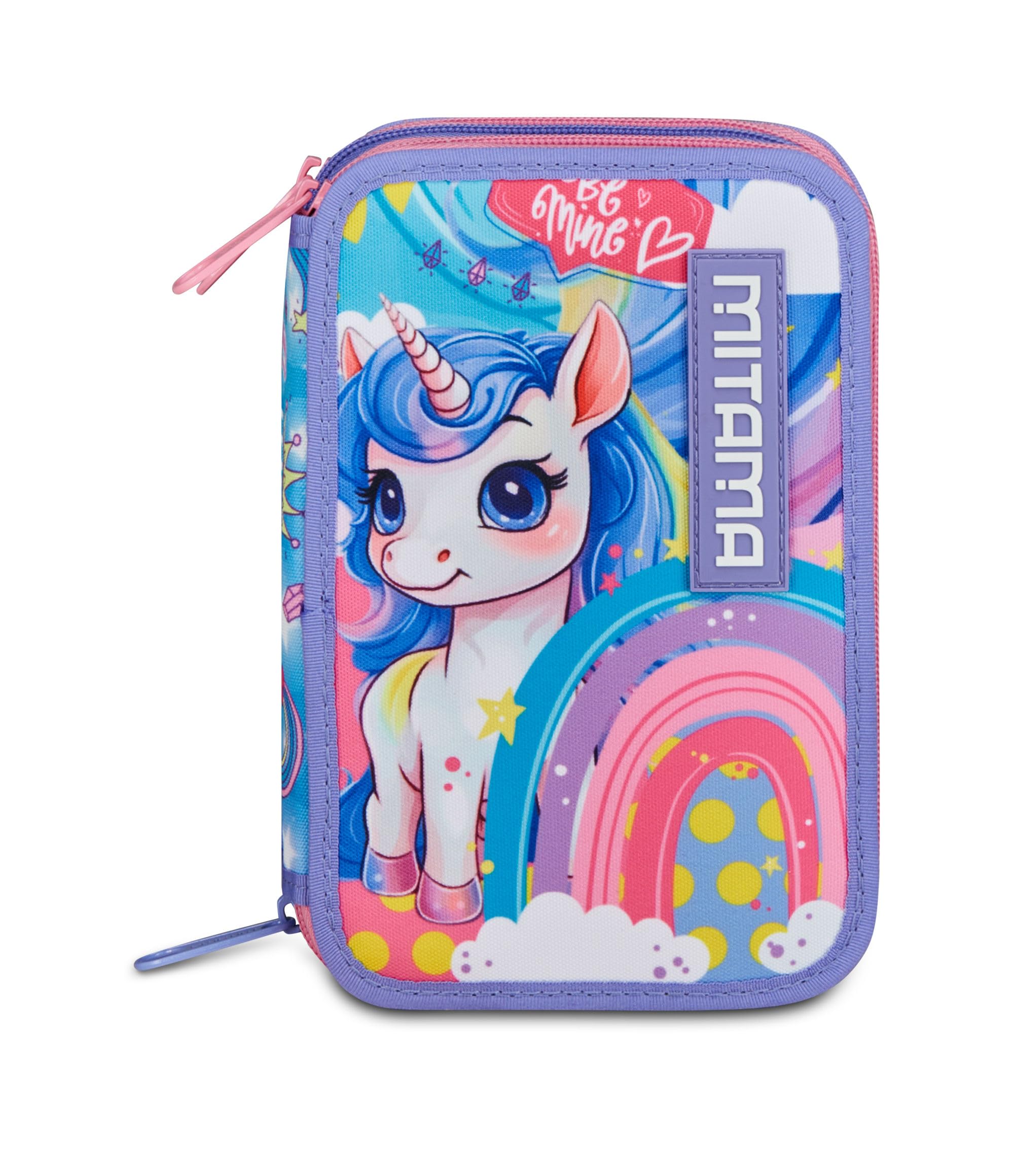 mitama-astuccio-scuola-3-scomparti-triplo-rainbow-dream-completo-47-pz image 6