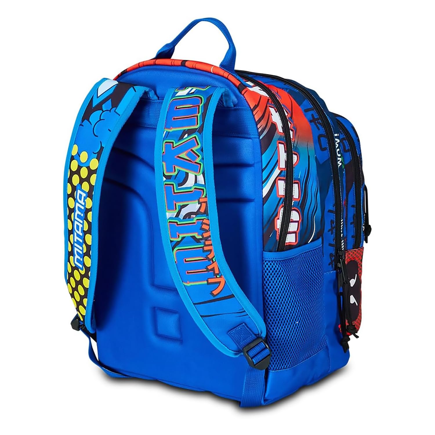 mitama-mysterious-warriors-zaino-scuola-triplo-scomparto-30-lt-blu-e-arancione image 8