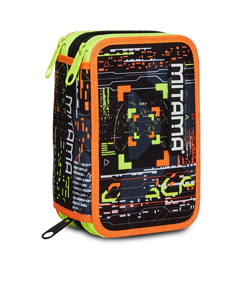 mitama-triplo-metaverse-astuccio-scuola-3-scomparti-nero-completo-47-pezzi image 1