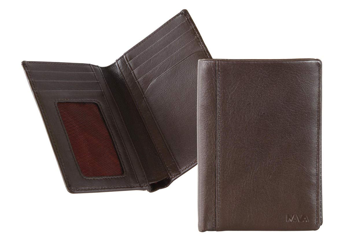 nava-design-smooth-portafoglio-uomo-verticale-in-pelle-marrone-13x9-cm-7-carte image 1