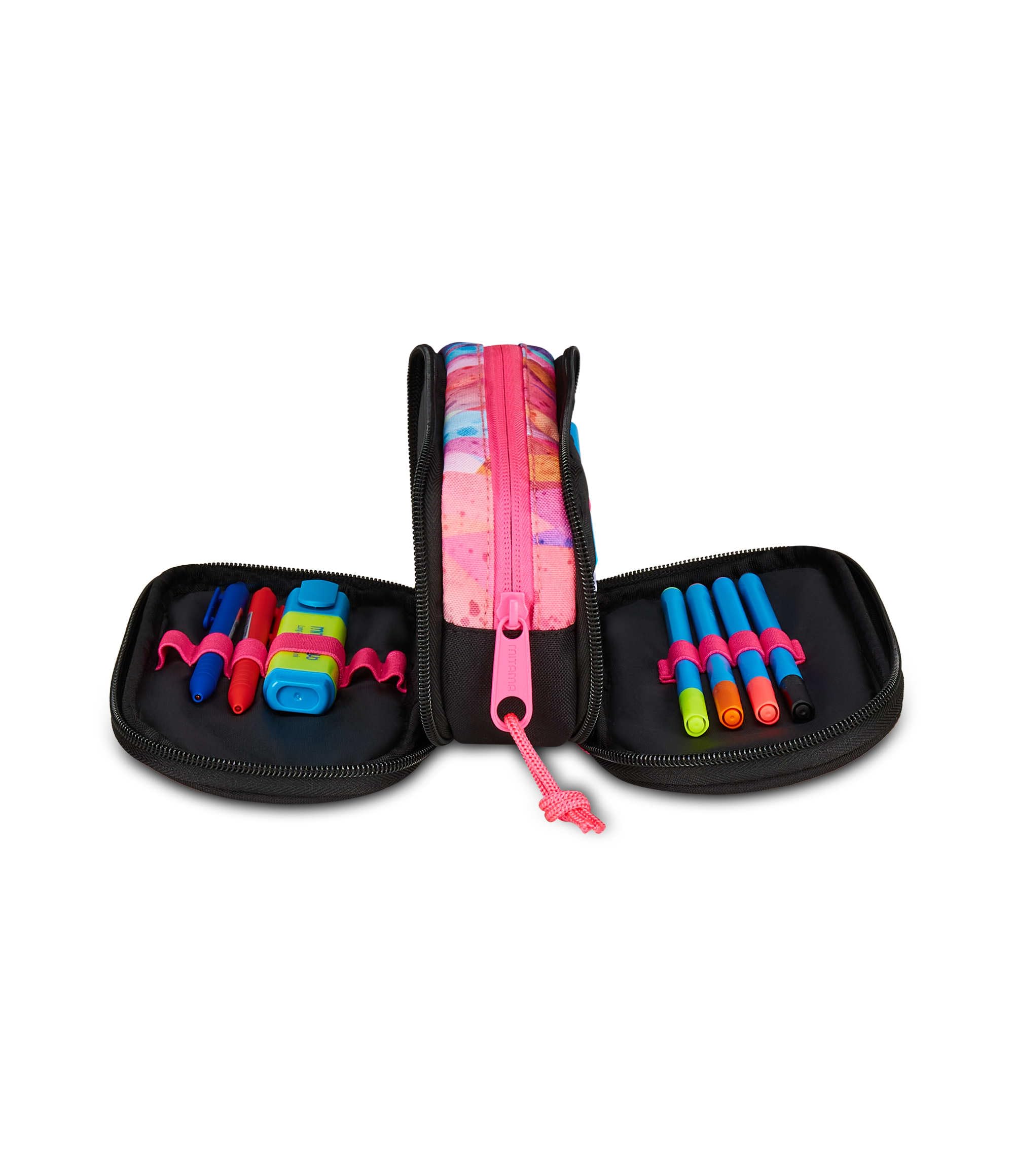 mitama-zipack-astuccio-scuola-triplo-scomparto-fucsia image 7