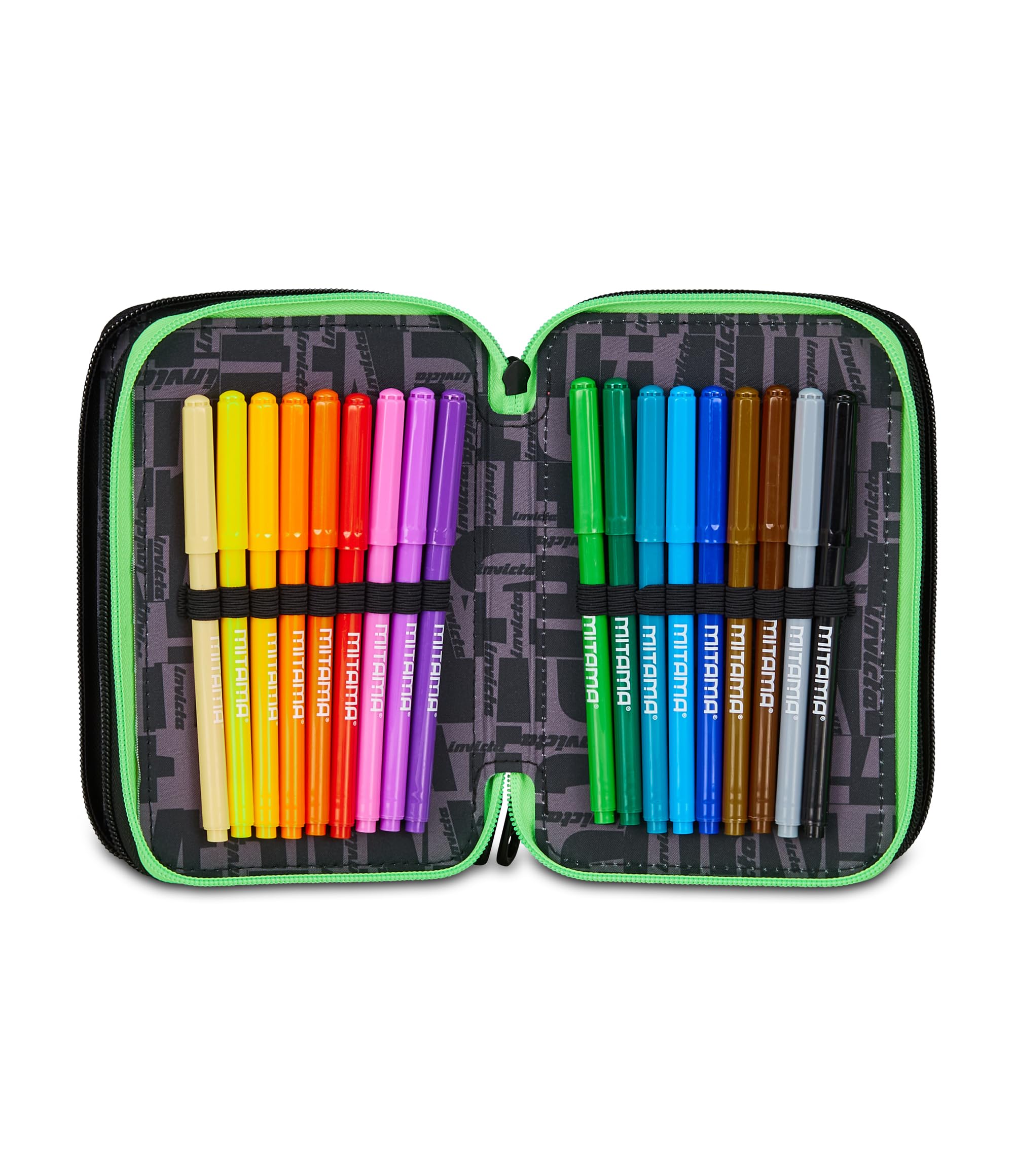 invicta-3-zip-fantasy-astuccio-scuola-blu-triplo-scomparto-accessoriato image 4