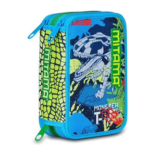mitama-fluo-rex-astuccio-scuola-3-scomparti-47-pz-dinosauro-completo image 8