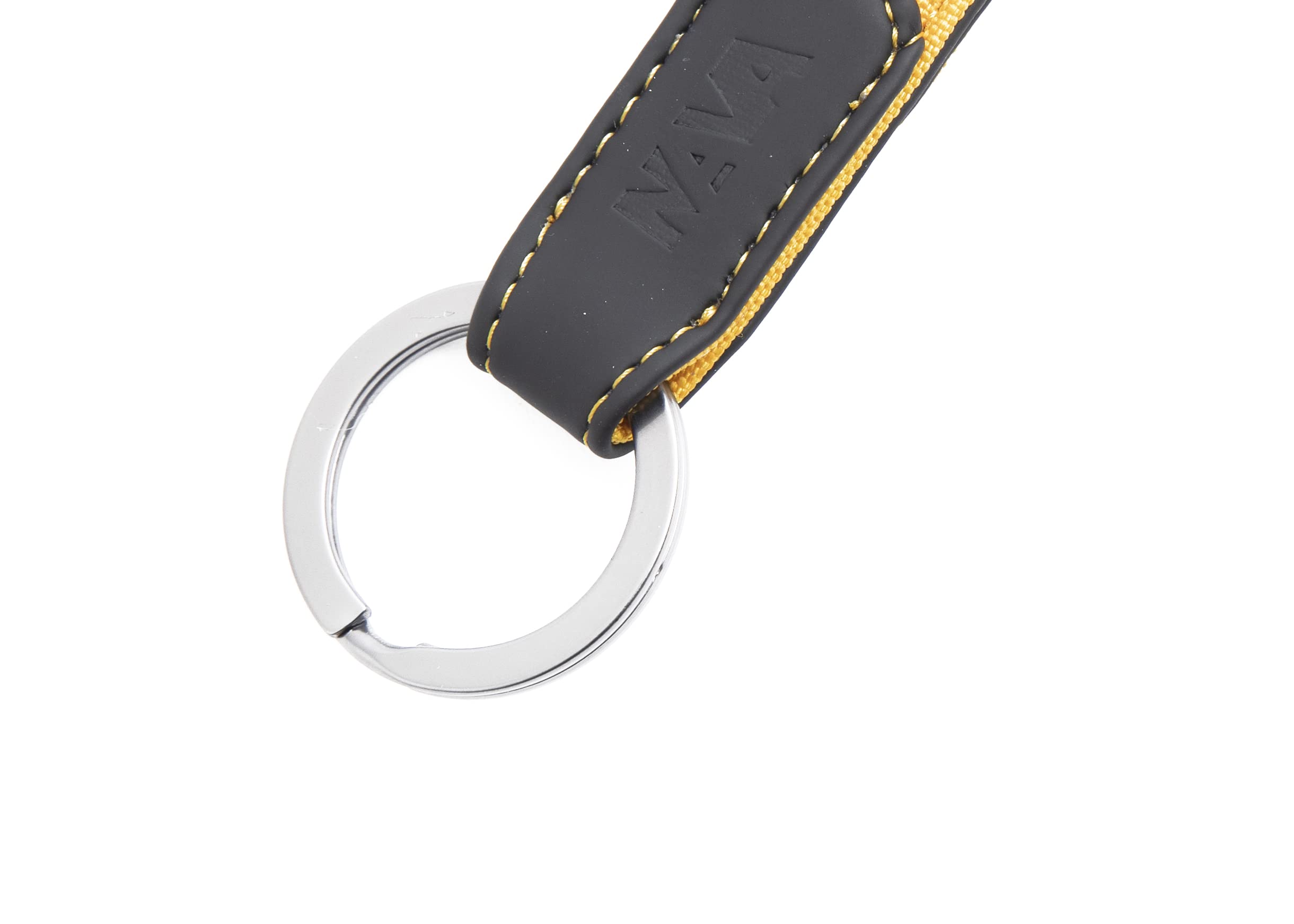 nava-design-twin-portachiavi-con-anello-e-moschettone-giallo-13-x-3-cm image 3