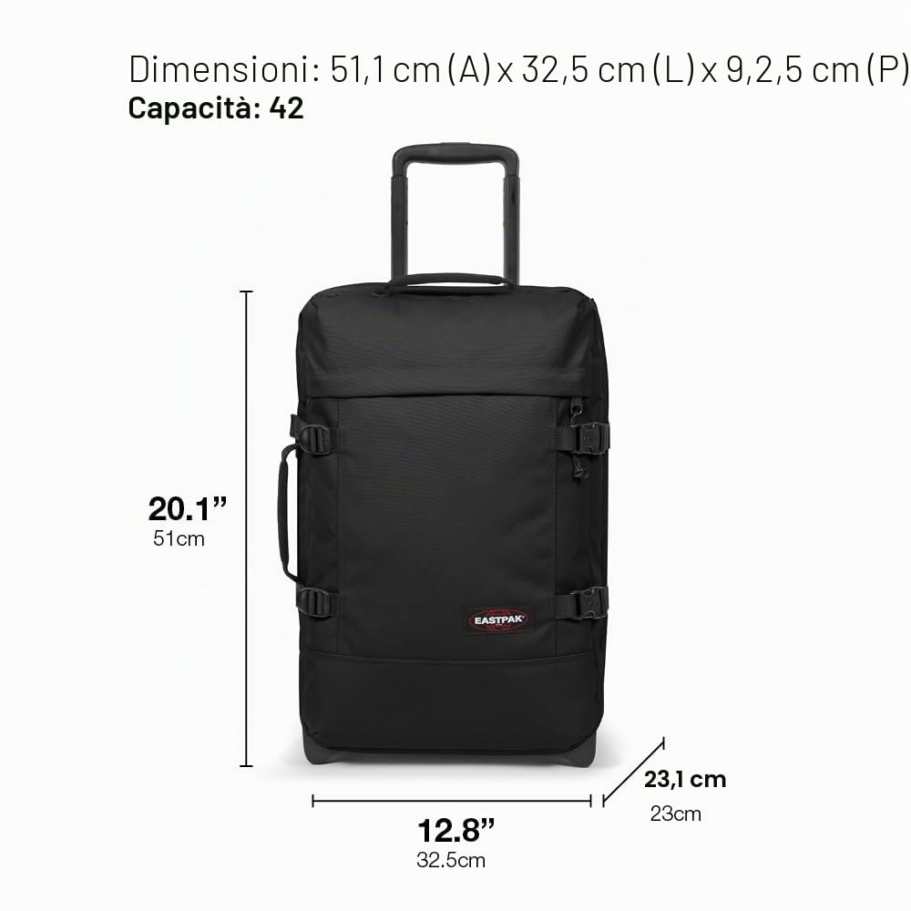 eastpak-tranverz-s-trolley-cabina-42-l-black-denim image 5