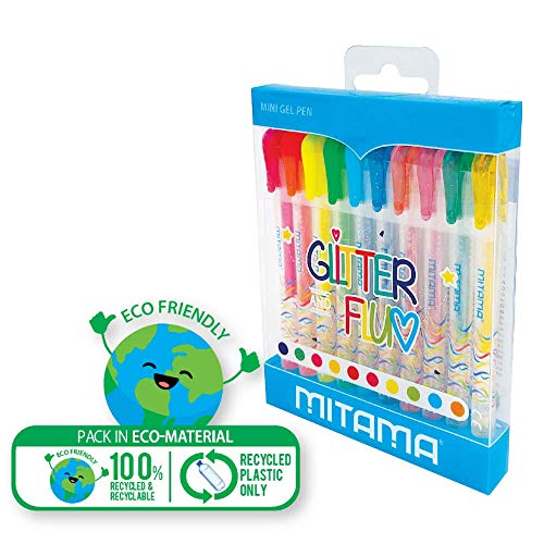 mitama-mini-penne-gel-glitter-e-neon-10-pezzi-1-mm-in-pet-box image 7