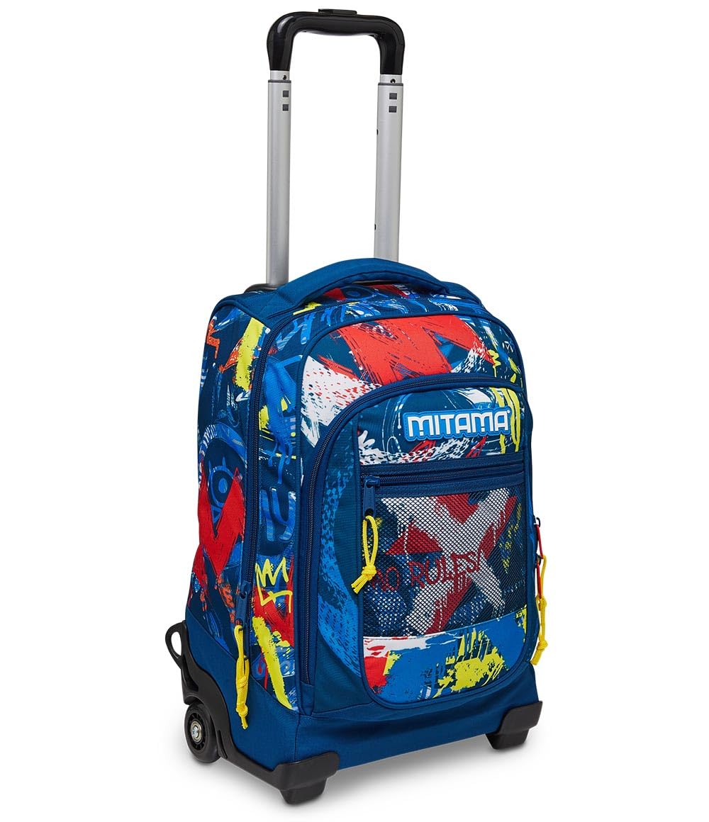 mitama-dr-trolley-junior-street-life-blu-trolley-scuola-doppio-scomparto image 1