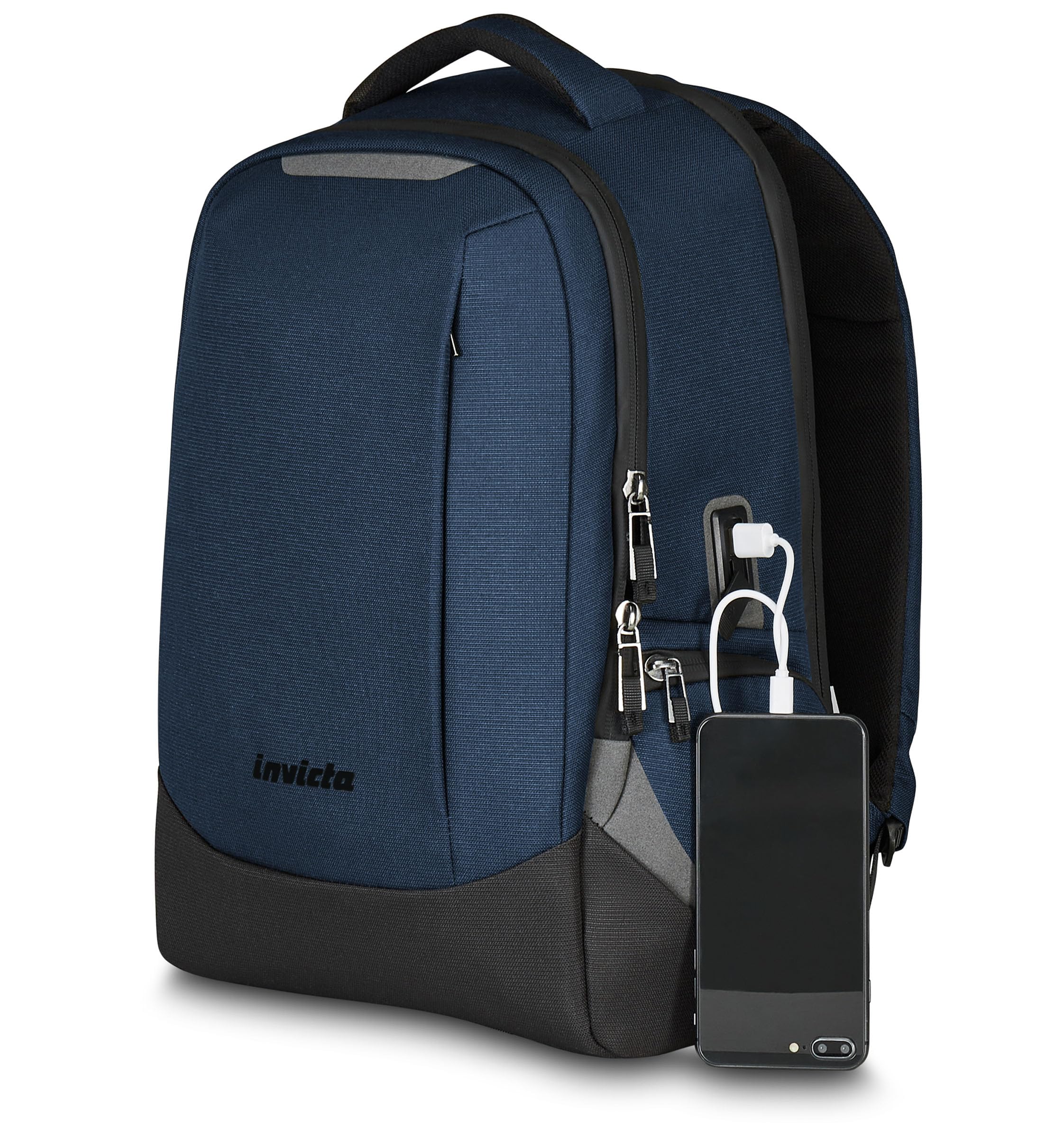 invicta-zaino-mate-s-monoscomparto-con-tasca-laptop-e-porta-usb image 5